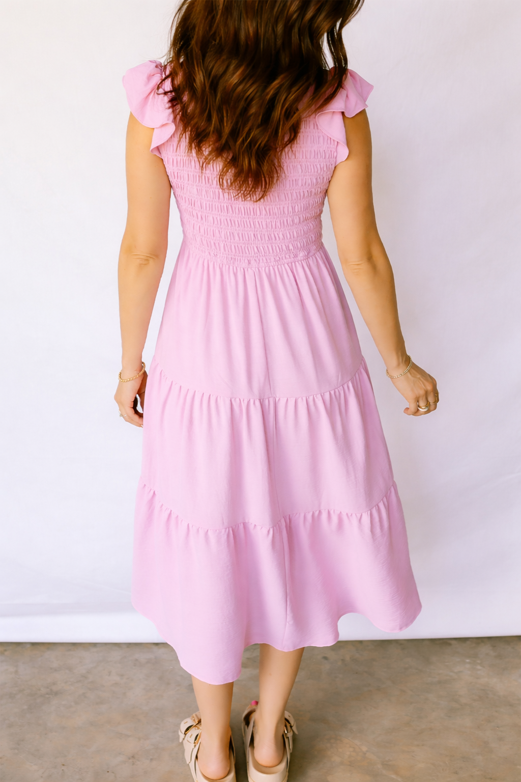 Treasure Flare Tiered Midi Dress-1