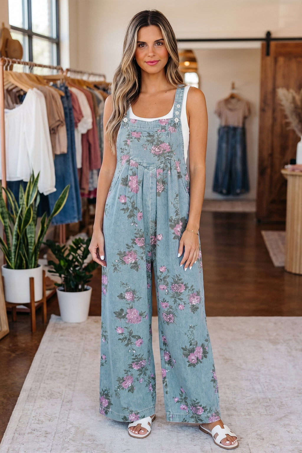 Olivia Waist Wide Leg Jumpsuit-0