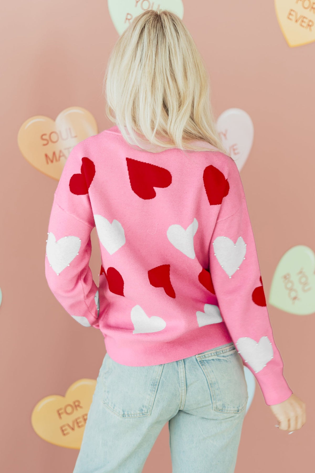Aliyah Pattern Valentines Day Sweater-1