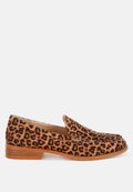 Cacani Leopard Print Heeled Loafers