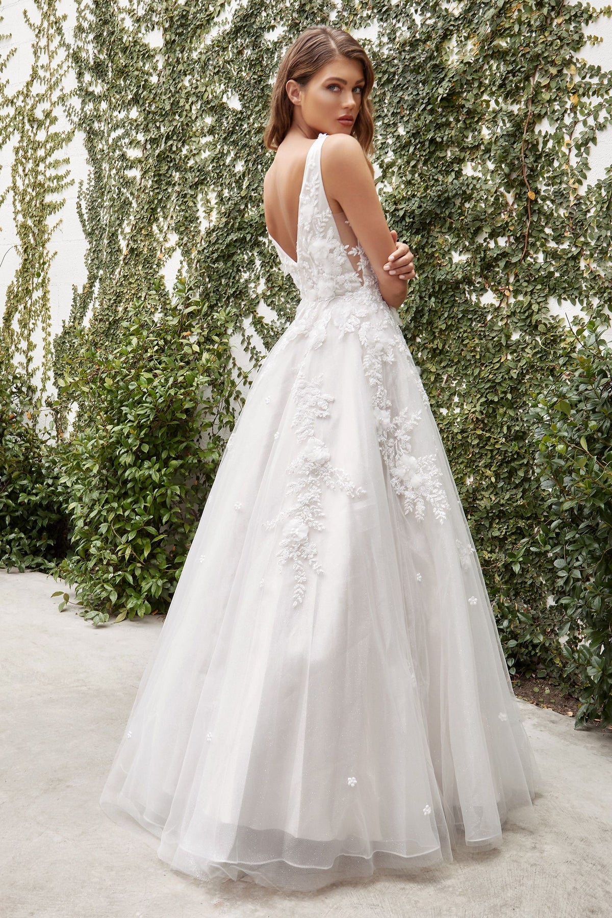 GARDENIA LACE WEDDING BALL GOWN