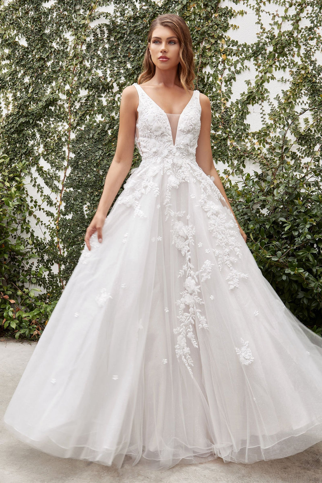 GARDENIA LACE WEDDING BALL GOWN
