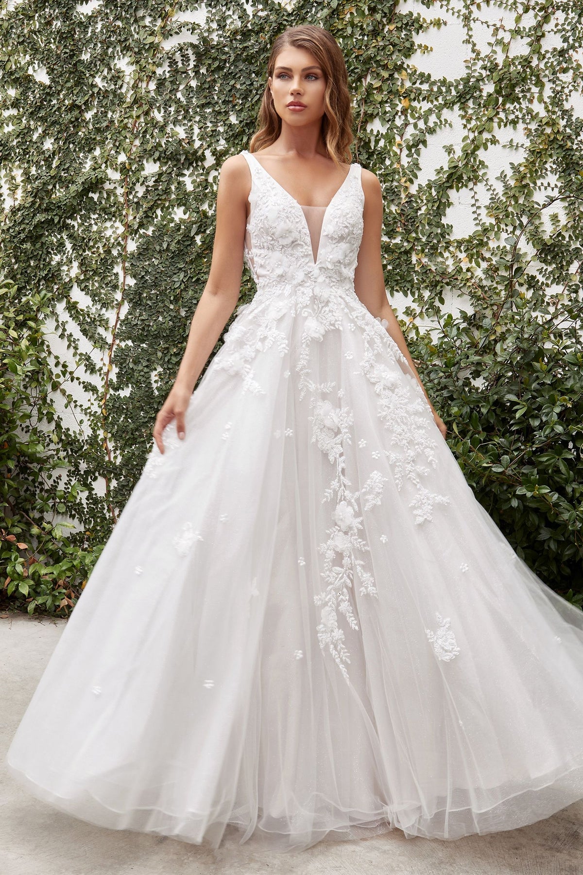 GARDENIA LACE WEDDING BALL GOWN