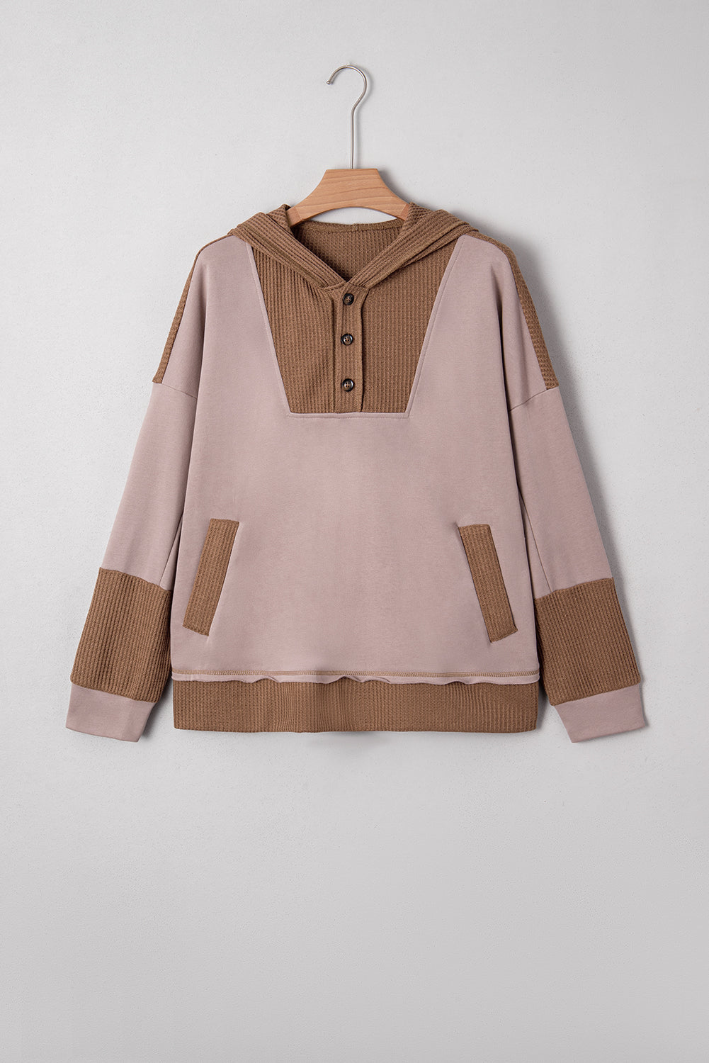 Alessia Exposed Seam Casual Hoodie