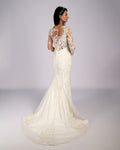 Estelle Rhinestone Hand Beaded Mermaid  Bridal Gown