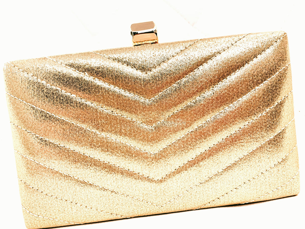 Gold clutch Evening Night Out Collection Handbag