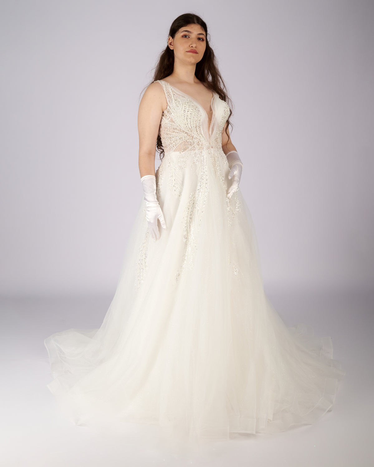 Aurelia Crystal Beaded Wedding Dress