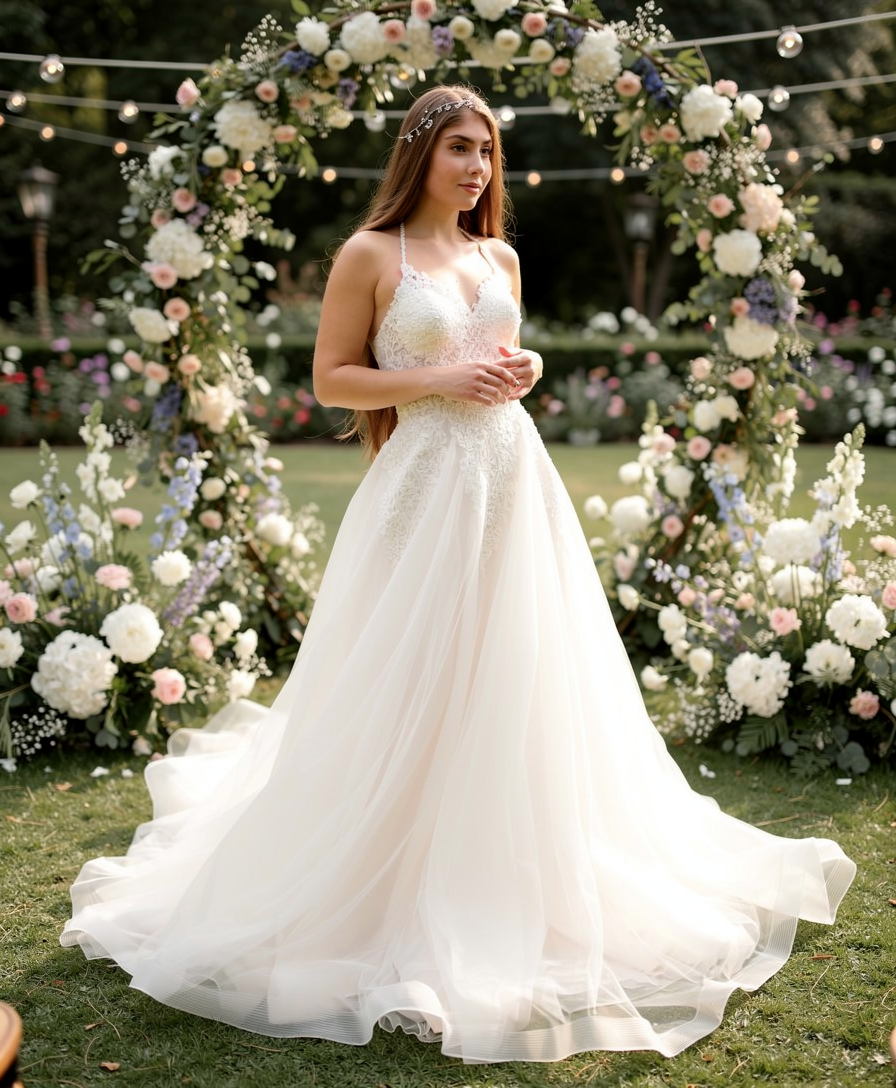 Quintessa Hand Made Crystal Beaded Wedding dress