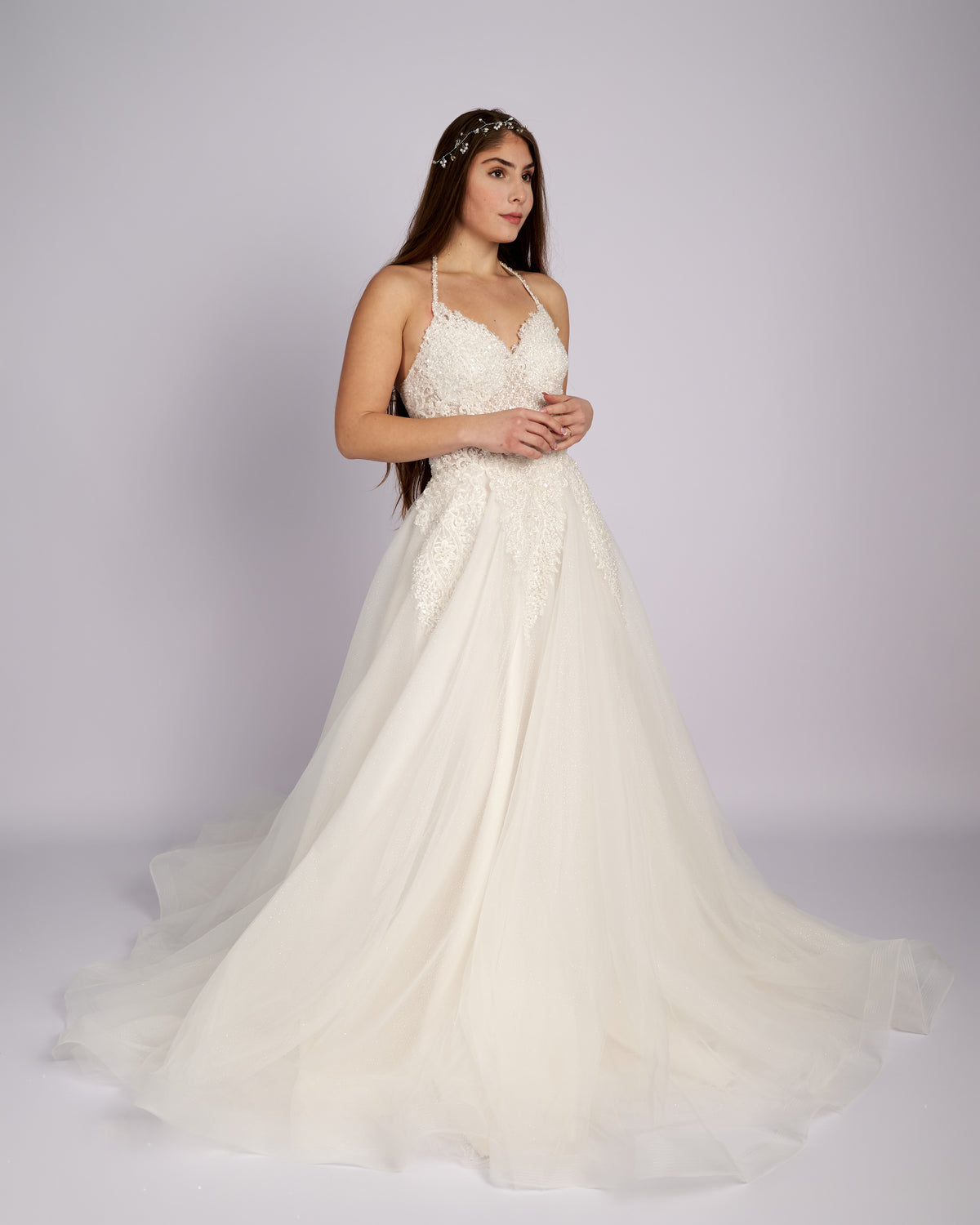 Quintessa Hand Made Crystal Beaded Wedding dress