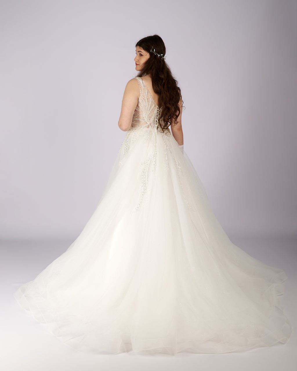 Aurelia Crystal Beaded Wedding Dress
