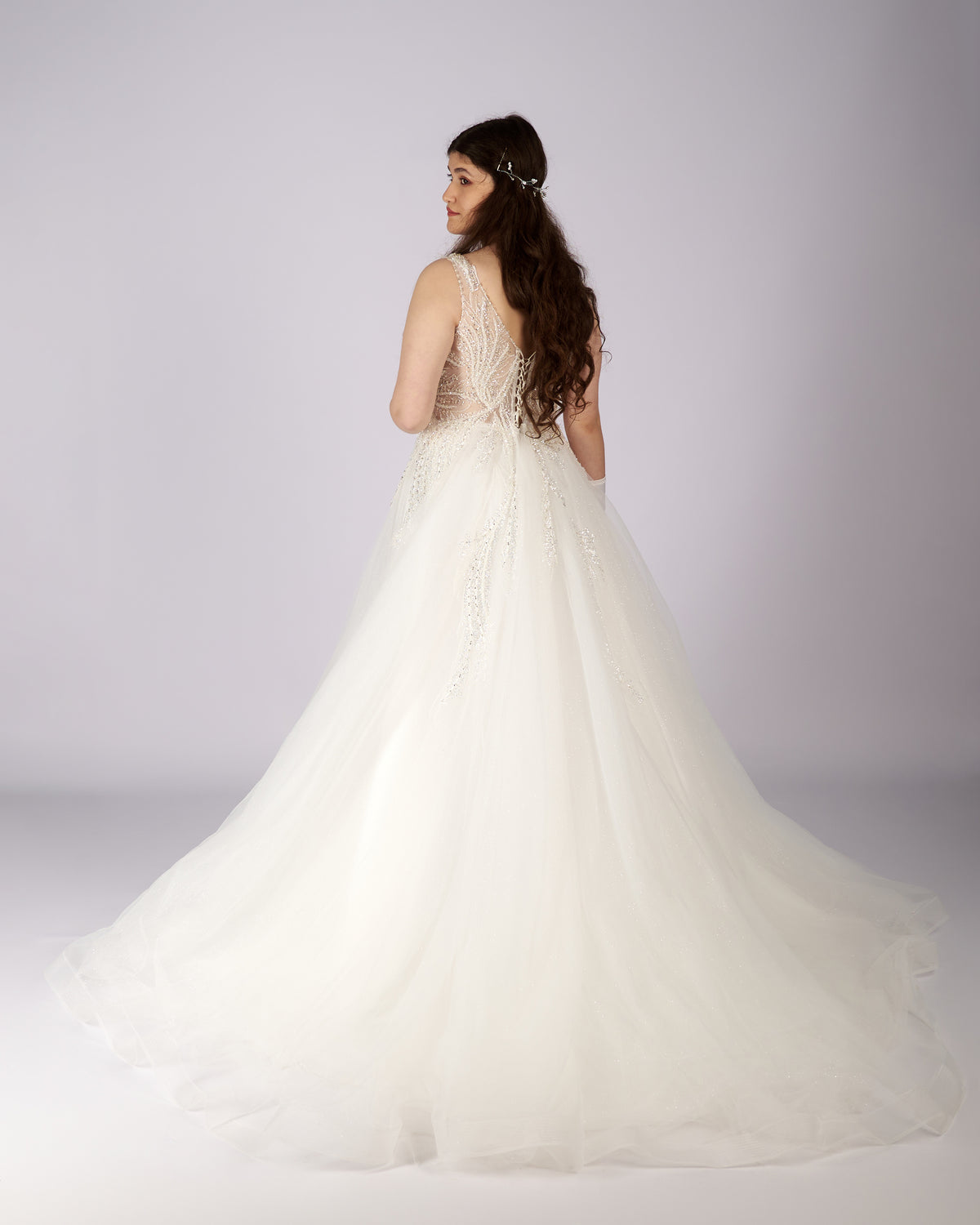 Aurelia Crystal Beaded Wedding Dress