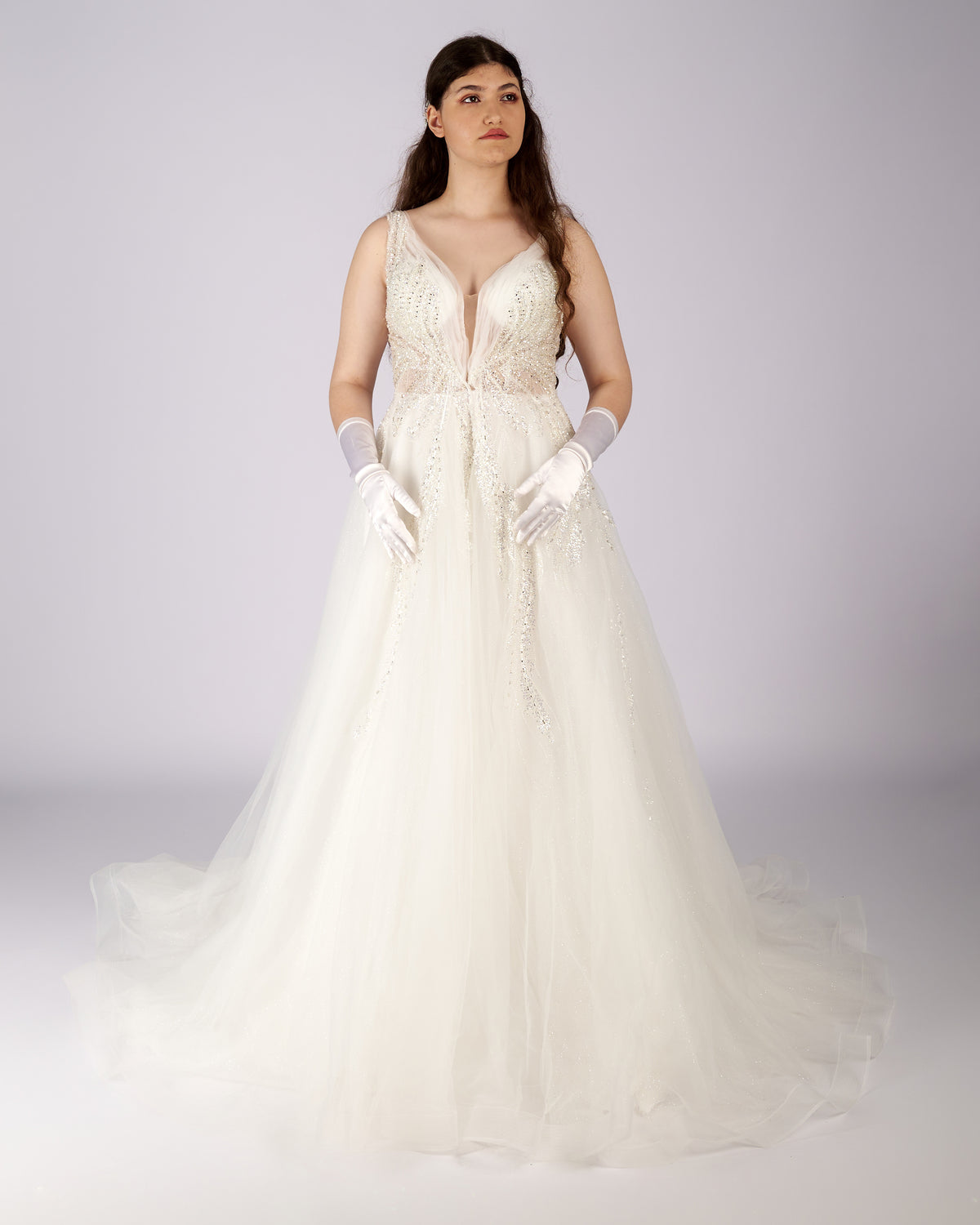 Aurelia Crystal Beaded Wedding Dress