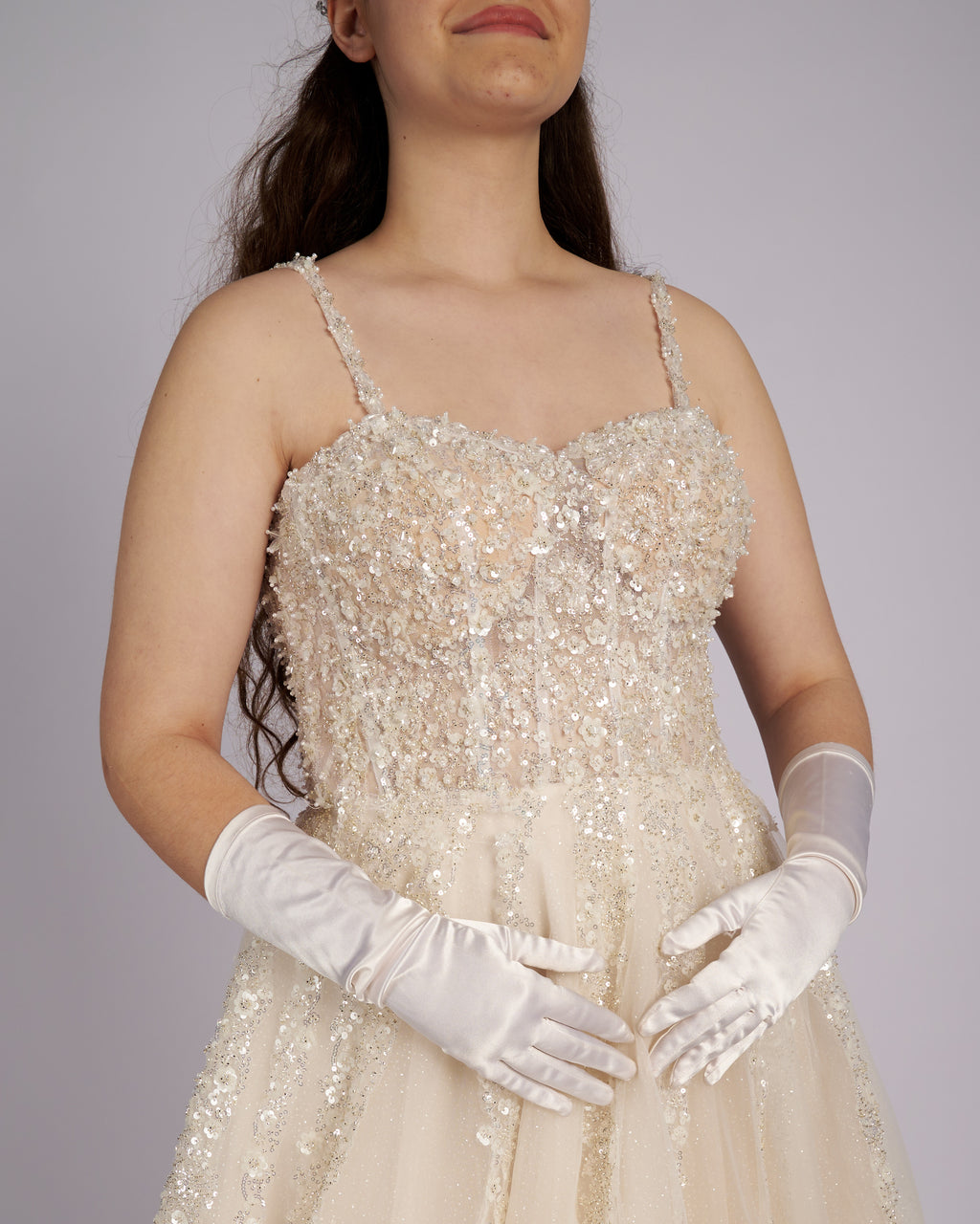 Elisana Nude Princess Wedding dress