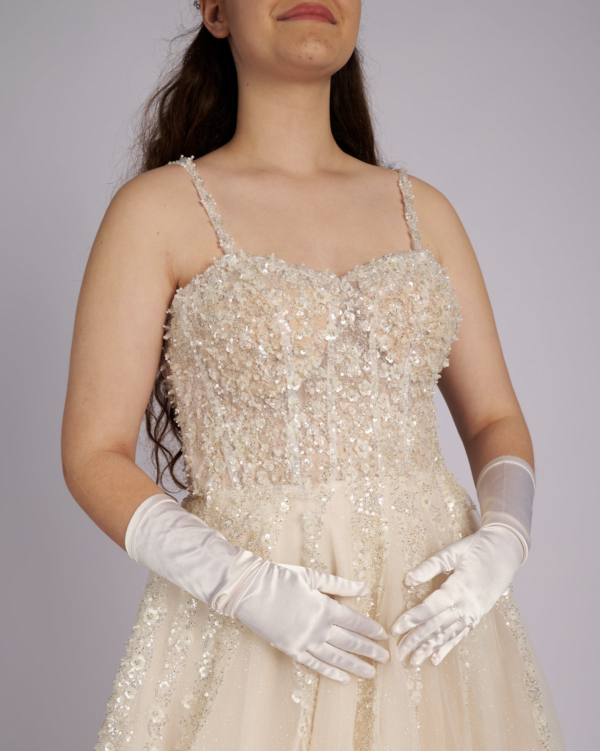 Elisana Nude Princess Wedding dress