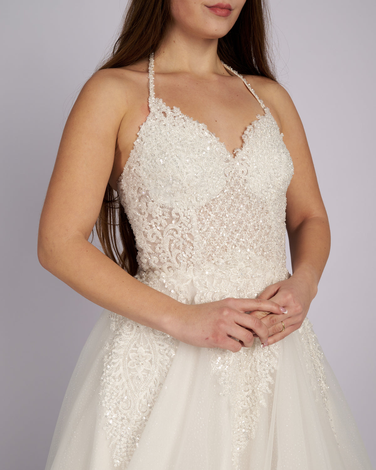 Quintessa Hand Made Crystal Beaded Wedding dress