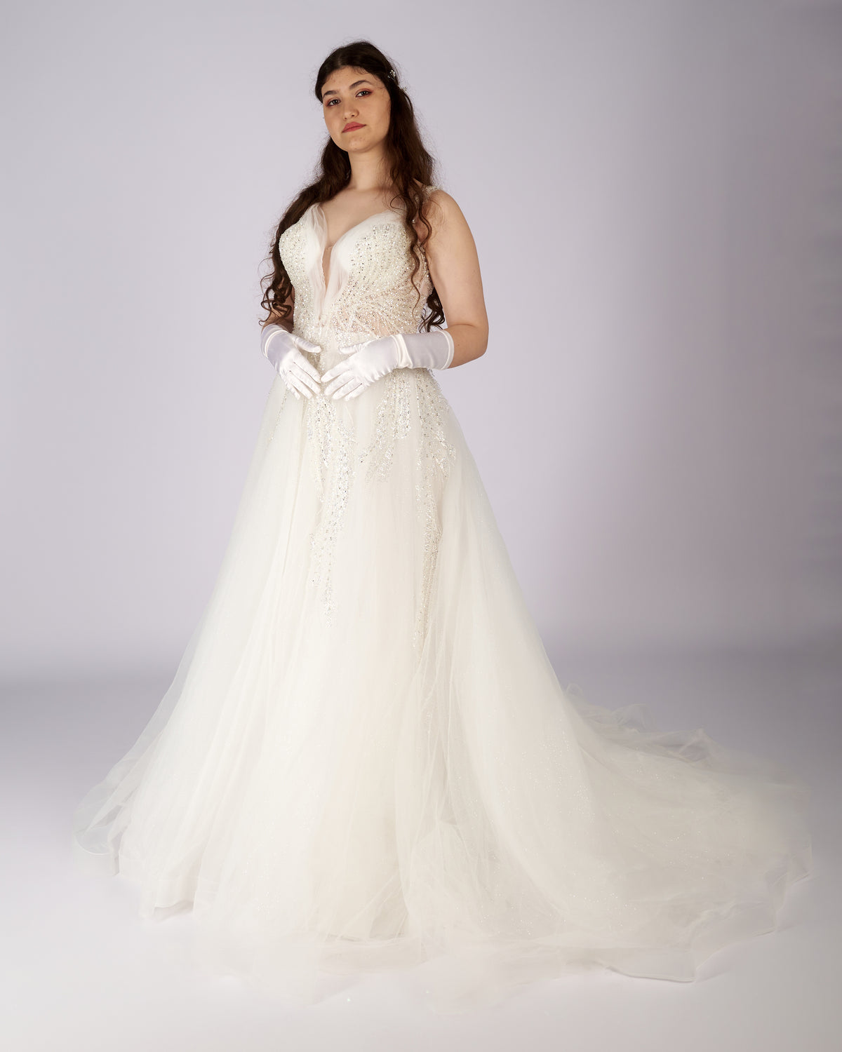 Aurelia Crystal Beaded Wedding Dress