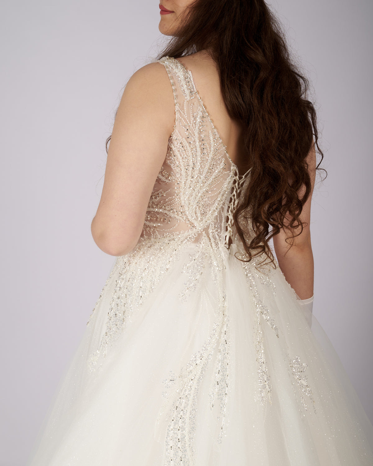 Aurelia Crystal Beaded Wedding Dress