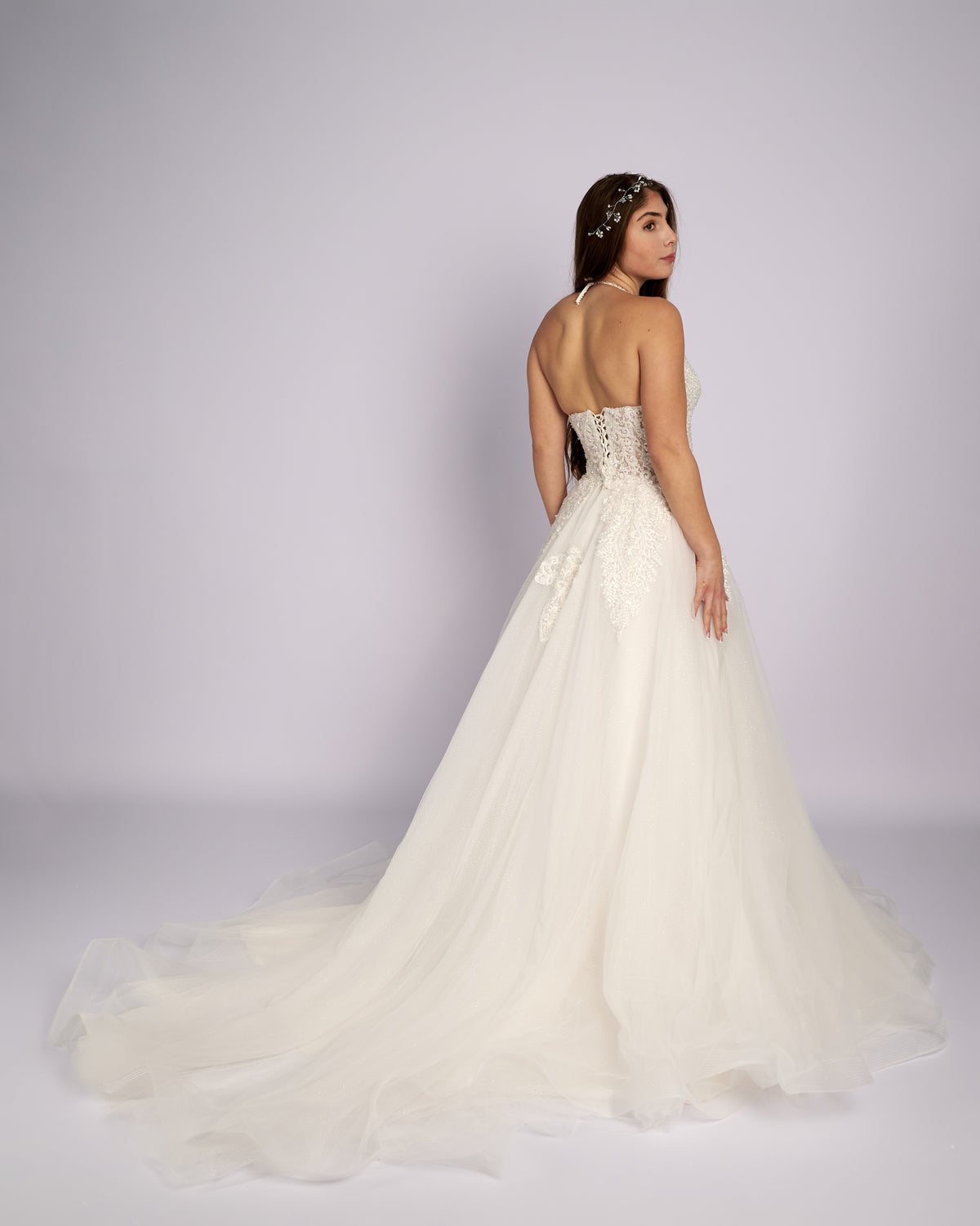 Quintessa Hand Made Crystal Beaded Wedding dress
