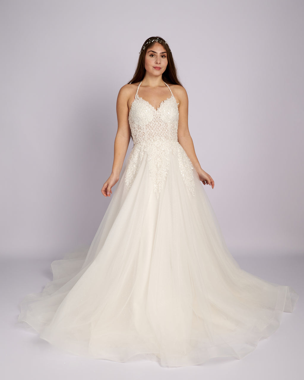 Quintessa Hand Made Crystal Beaded Wedding dress